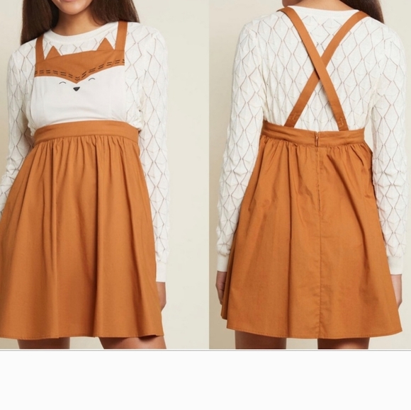 Modcloth Dresses & Skirts - ModCloth ForEver Fox Dress Jumper